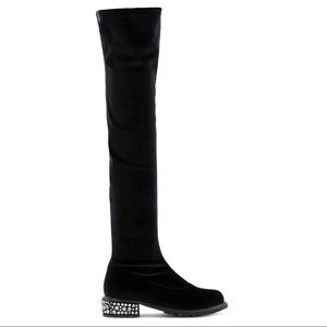 giuseppe zanotti neoprene thigh boots